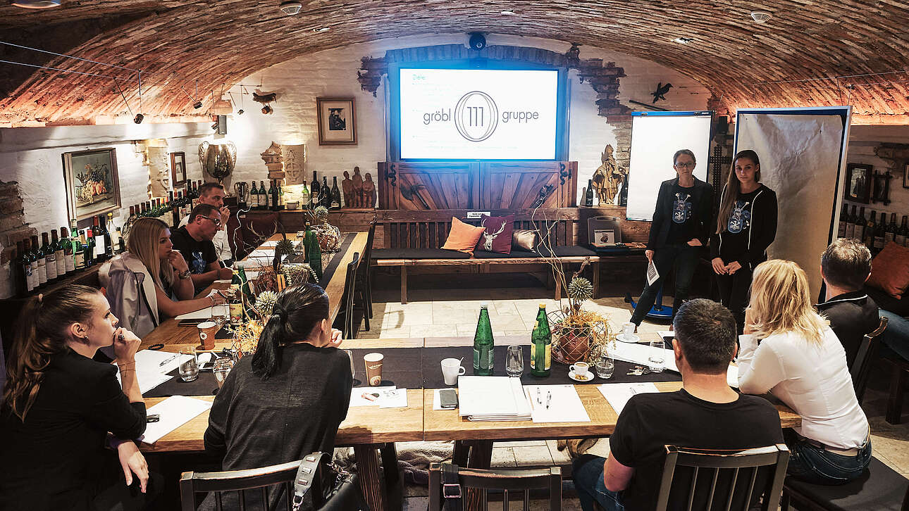 Präsentation mit Beamer in der Fürstenstub'n